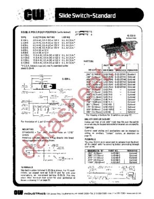 G-1138S-0048 datasheet  